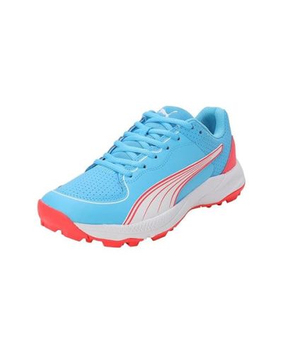 PUMA 24 FH Rubber Cricket Shoes – Luminous Blue-Fire Orchid-Puma White