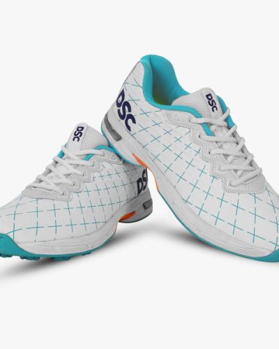 DSC Biffer 22 Cricket Shoes – Teal/Orange