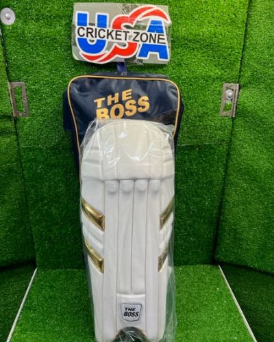 THE BOSS 333 WHITE WICKET KEEPING PADS