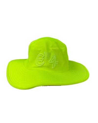 E4 Fluorescent Lime Cricket Sun Hat
