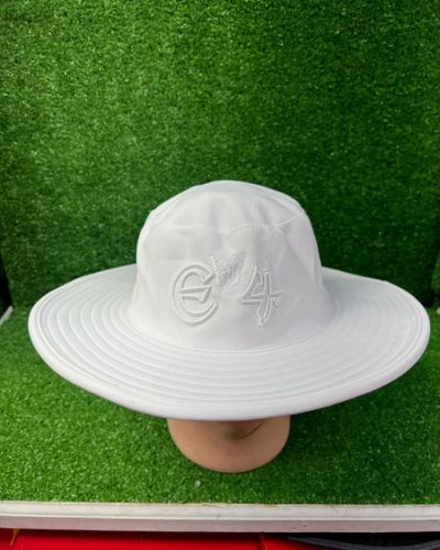 E4 White Cricket Sun Hat