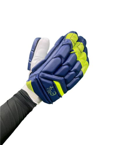 E4 Delta Edition Navy and Lime Color Batting Gloves