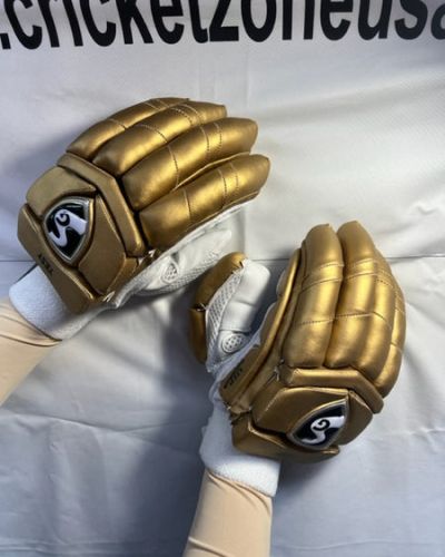 SG TEST GOLD BATTING GLOVES