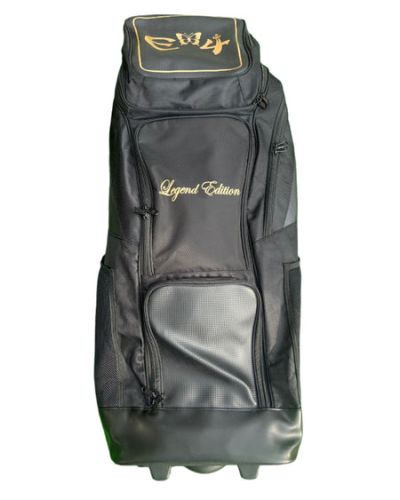 E4 LEGEND EDITION WHEELIE DUFFLE – BLACK WITH GOLD