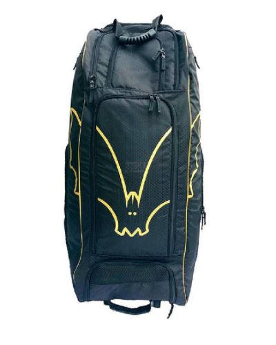 BAS VAMPIRE GAME CHANGER WHEELIE DUFFLE CRICKET BAG – BLACK & GOLD