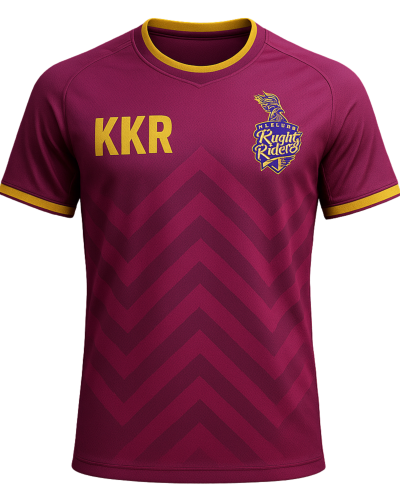 Kolkata Knight Riders Jersey Fan – Purple & Gold Pride