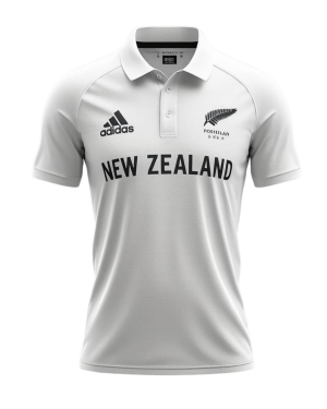 New Zealand Test Cricket Shirt – Classic White Fan Gear