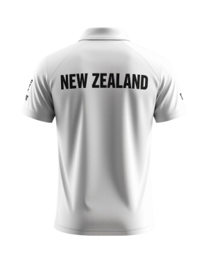 New Zealand Test Cricket Shirt – Classic White Fan Gear