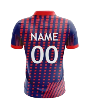 Nepal Cricket Jersey – Red & Blue Home Colours