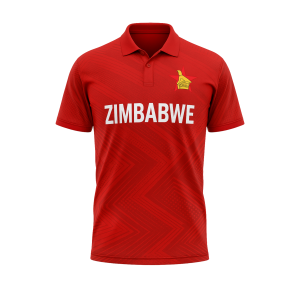 National Zimbabwe Cricket shirt – Red & Green