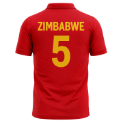 National Zimbabwe Cricket shirt – Red & Green