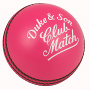 Dukes Club Match Cricket Ball – Red Leather, Hand Stitched