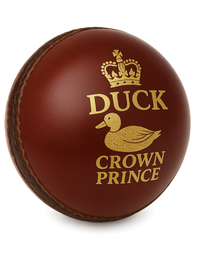 Duck Crown Prince Premium Leather Cricket Ball – Professional Grade