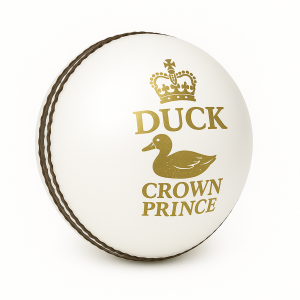 Duck Crown Prince Premium Leather Cricket Ball – Professional Grade