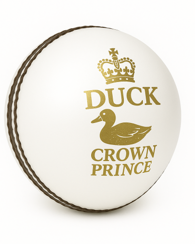 Duck Crown Prince Premium Leather Cricket Ball – Professional Grade