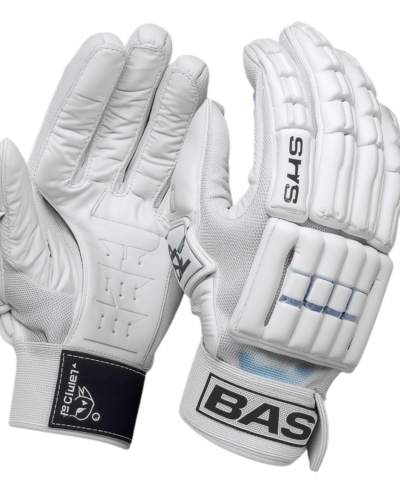 BAS White Cricket Gloves | Ideal for Professional Cricketers