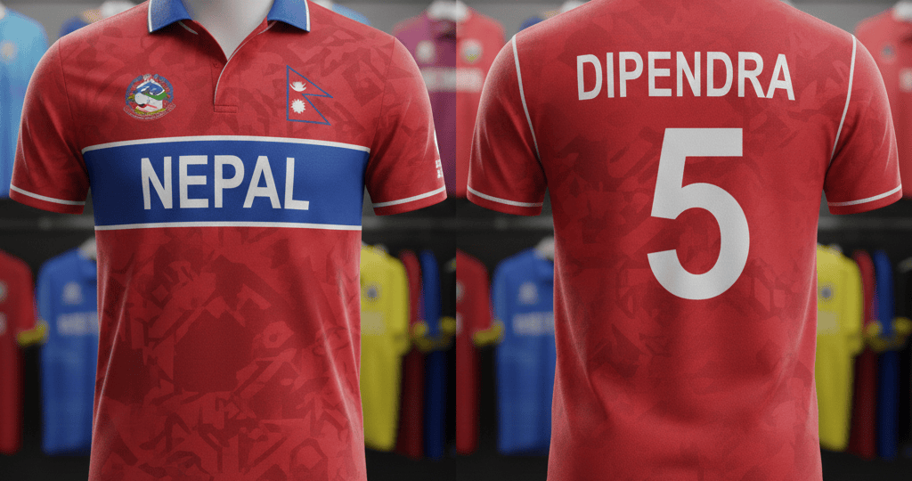 New Nepal T20 World Cup Jersey 2025 | Kelme Nepal Cricket T20 WC Kit
